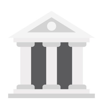 Adliye vektör simge düzenlenebilir