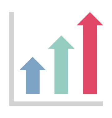 Çubuk grafik vektör simge düzenlenebilir