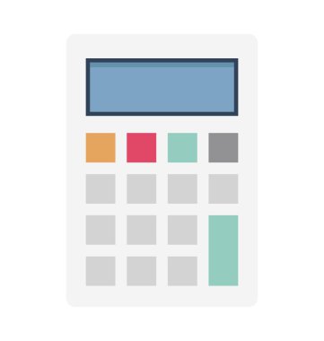 Hesap makinesi vektör simge düzenlenebilir