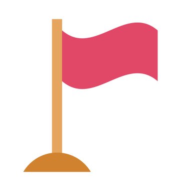 Bayrak düzenlenebilir vektör simge izole