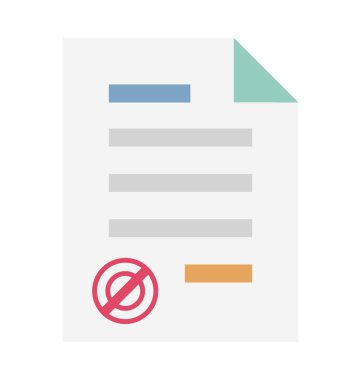 Onaylanmış kağıtları vektör simge düzenlenebilir