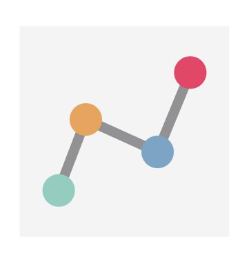 Grafik rapor vektör simgesi düzenlenebilir