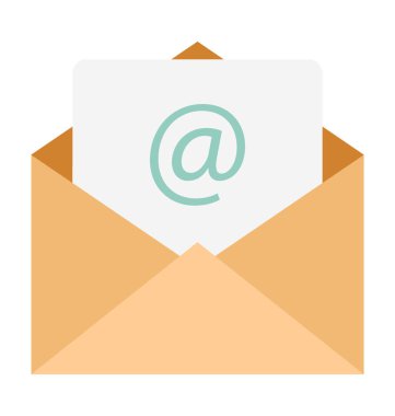 Zarf vektör simge düzenlenebilir izole