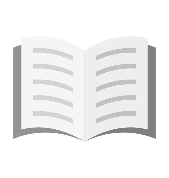 Open Book Vektor Icon Editierbar — Stockvektor