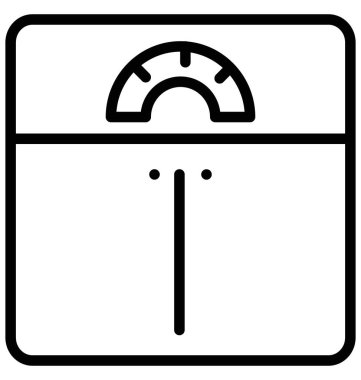 Ağırlık ölçek vektör simge düzenlenebilir