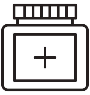 Tıp Jar vektör simge düzenlenebilir