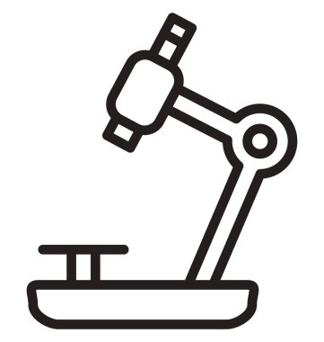 Mikroskop vektör simge düzenlenebilir