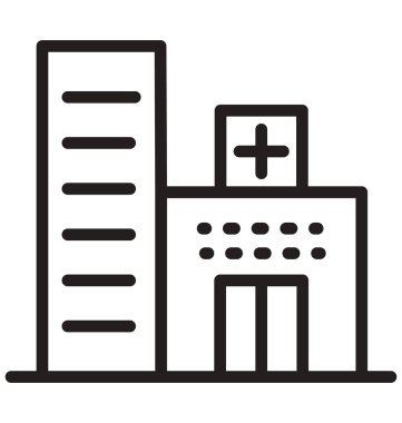 Hastane vektör simge düzenlenebilir