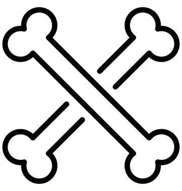 Kemikler vektör simge düzenlenebilir