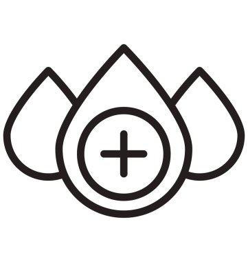 Su damla vektör simge düzenlenebilir