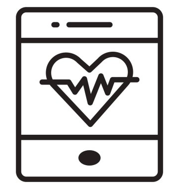 Tıbbi App vektör simgesi