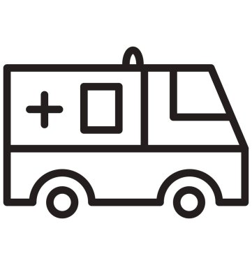 Ambulans vektör simge düzenlenebilir