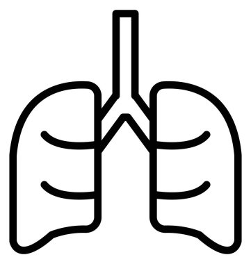 Akciğerler vektör simge düzenlenebilir