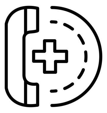 Acil durum seslenmek vektör kutsal kişilerin resmi düzenlenebilir