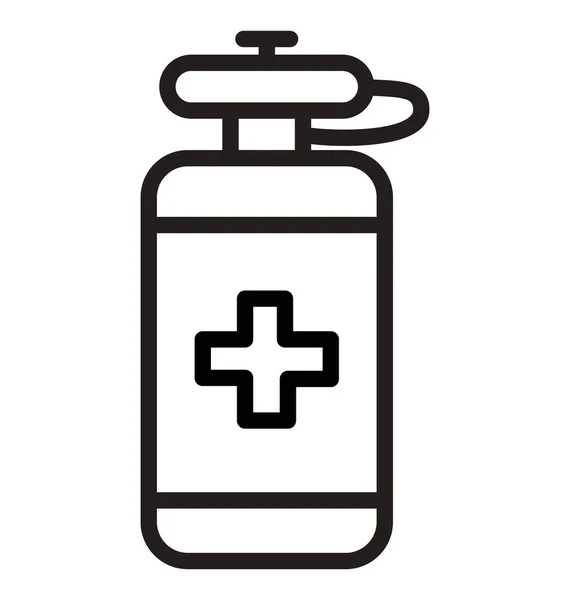 Jar Medicina Vector Icono Editable — Vector de stock