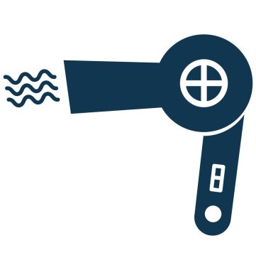 Saç kurutma makinesi ayrı tut moduyla vektör simge düzenlenebilir