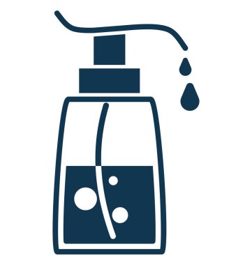 Sabun dispenseri ayrı tut moduyla vektör simge düzenlenebilir