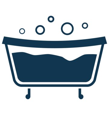 Daldırma banyo izole düzenlenebilir vektör simgesi