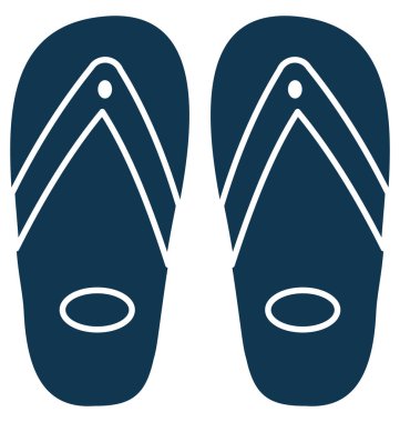 Flip flop ayrı tut moduyla vektör simge düzenlenebilir