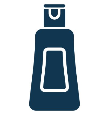 Krem şişe ayrı tut moduyla vektör simge düzenlenebilir