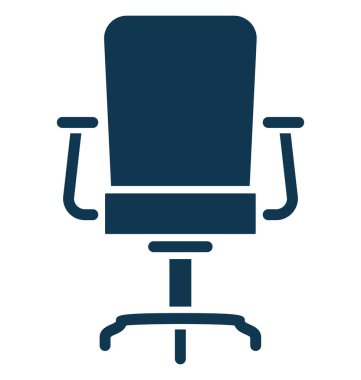 Salon sandalye izole düzenlenebilir vektör simgesi