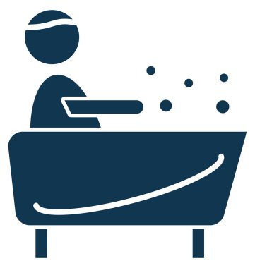 Sauna izole düzenlenebilir vektör simgesi