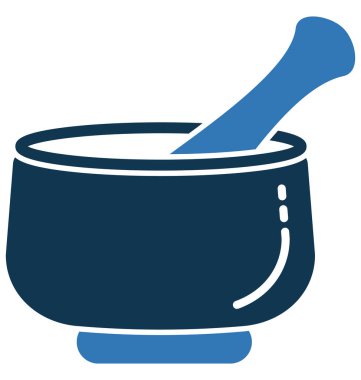 Harç havaneli ayrı tut moduyla vektör simge düzenlenebilir