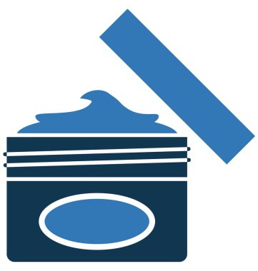 Krem kavanoz ayrı tut moduyla vektör simge düzenlenebilir