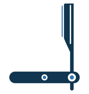 Ustura ayrı tut moduyla vektör simge düzenlenebilir berber