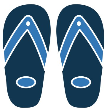 Flip flop ayrı tut moduyla vektör simge düzenlenebilir