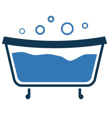 Daldırma banyo izole düzenlenebilir vektör simgesi