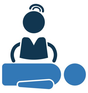 Ayrı tutma vektör simge düzenlenebilir Masaj