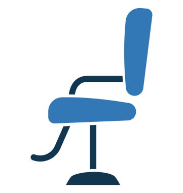 Salon sandalye izole düzenlenebilir vektör simgesi