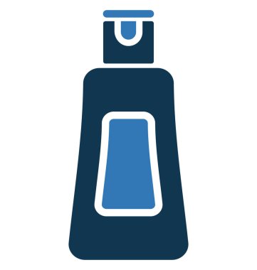 Krem şişe ayrı tut moduyla vektör simge düzenlenebilir