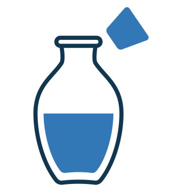 Parfüm ayrı tut moduyla vektör simge düzenlenebilir