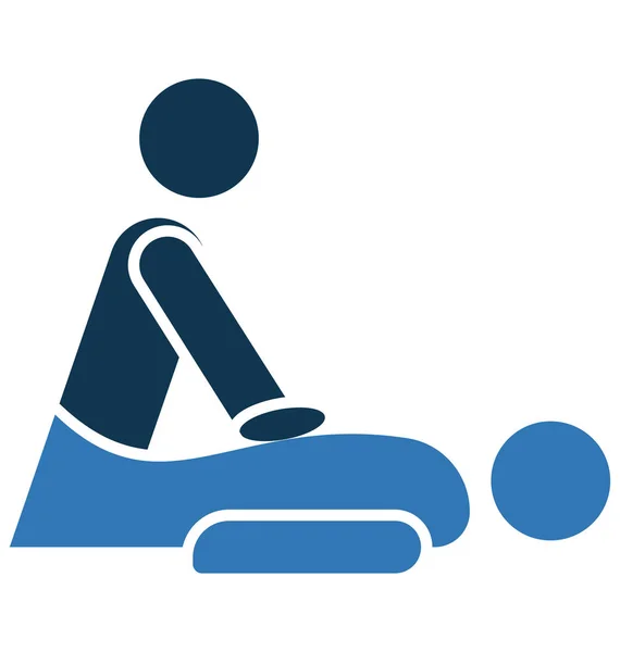 Massage Isolate Vektor Symbol Editierbar — Stockvektor