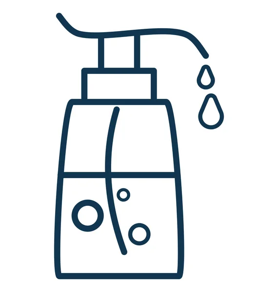 Soap Dispenser Isolate Vector Icon Editable — Stock Vector
