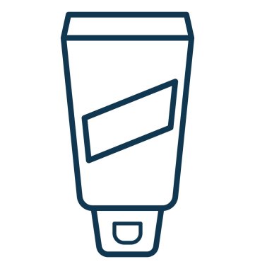 Saç kremi izole düzenlenebilir vektör simgesi