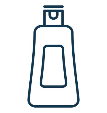 Krem şişe ayrı tut moduyla vektör simge düzenlenebilir