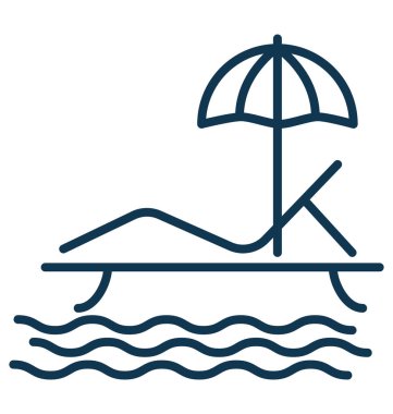 Ayrı tutma vektör simge düzenlenebilir güneşlenmek