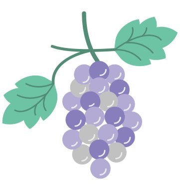 Üzüm vektör simge düzenlenebilir