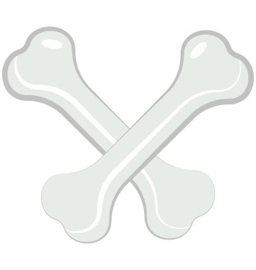 Köpek kemik vektör simgesi