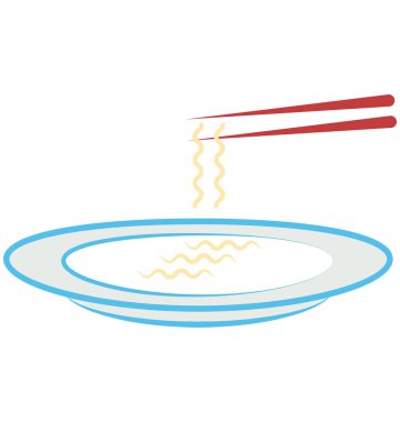  Spagetti plaka vektör simgesi