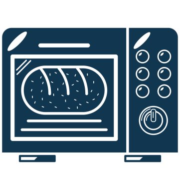 Fırın renk vektör illüstrasyon izole tamamen düzenlenebilir 