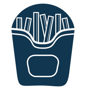 Patates kızartması vektör simge düzenlenebilir