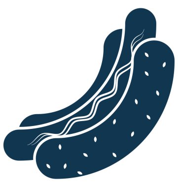 Hot Dog vektör simge düzenlenebilir