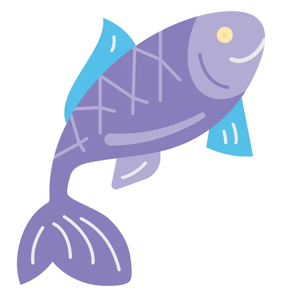 Ryba Wektor Ikona Edytowalne — Wektor stockowy