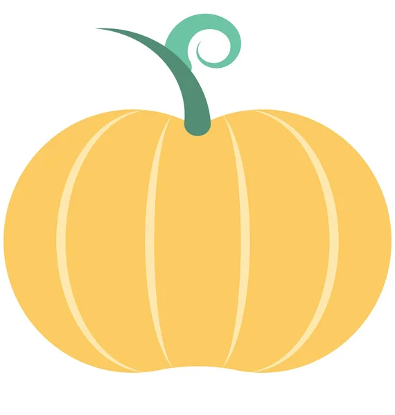 Calabaza Vector Icono Editable — Archivo Imágenes Vectoriales