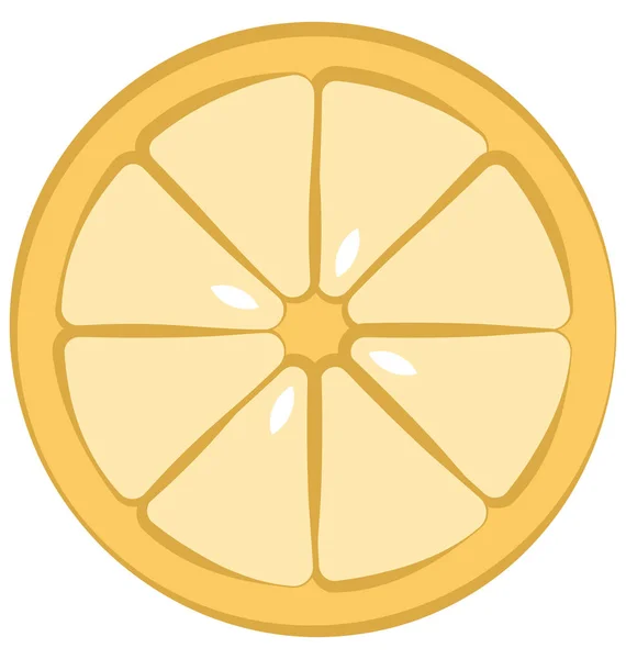 Лимонний Шматочок Векторний Значок — стоковий вектор
