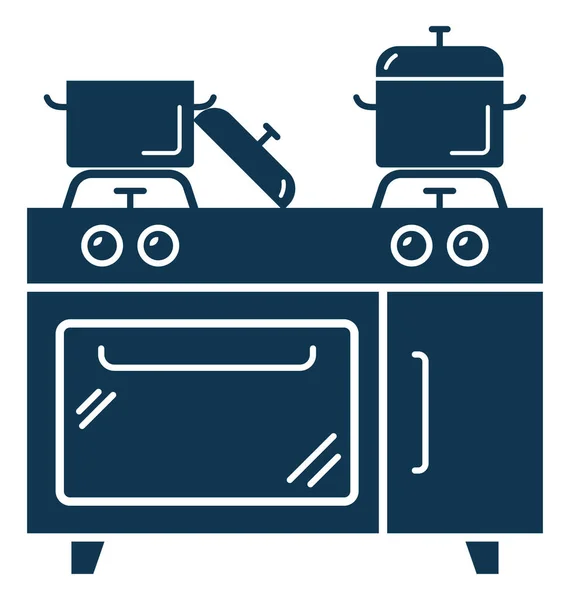 Bewerkbare Vector Icon Koken Bereik — Stockvector